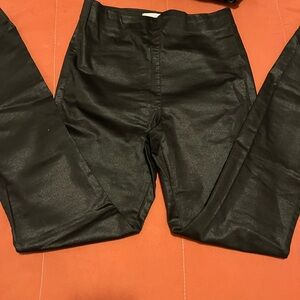 H&M Black Textured Pants
